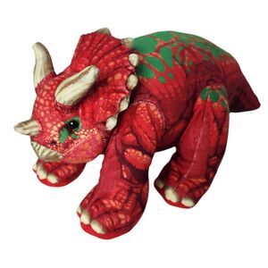 Iscream Triceratops 3D Fleece Stuffed Animal Dinosaur Plush Pillow